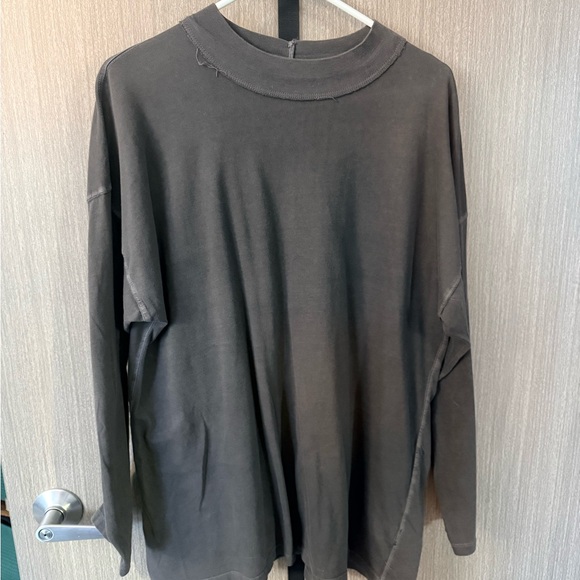 We The Free Tops - We The Free Charcoal Long Sleeve Tee